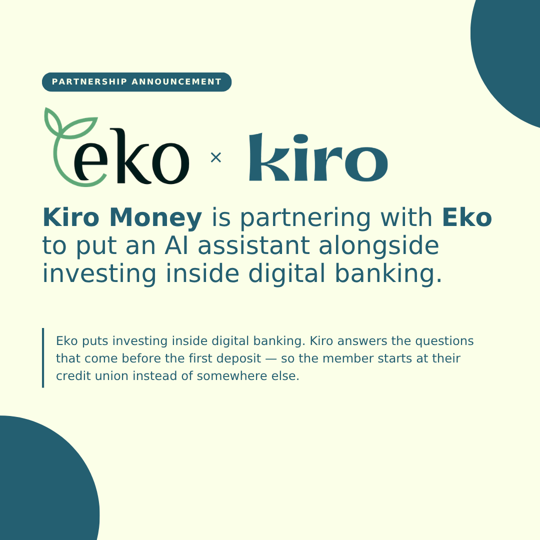 Eko × Kiro Money partnership announcement