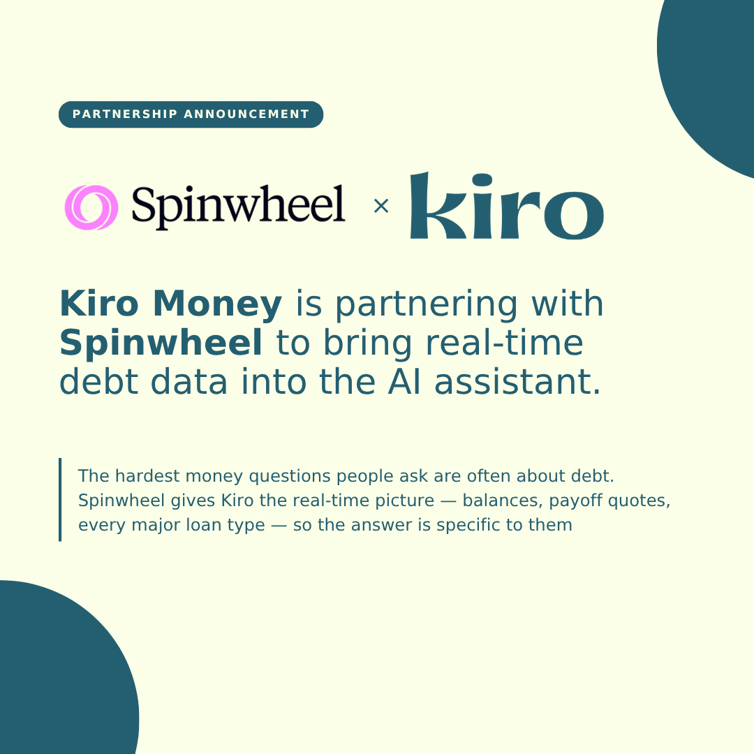 Spinwheel × Kiro Money partnership announcement